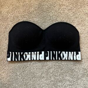 Pink Victoria’s Secret strapless bra. Size xs. Good condition.